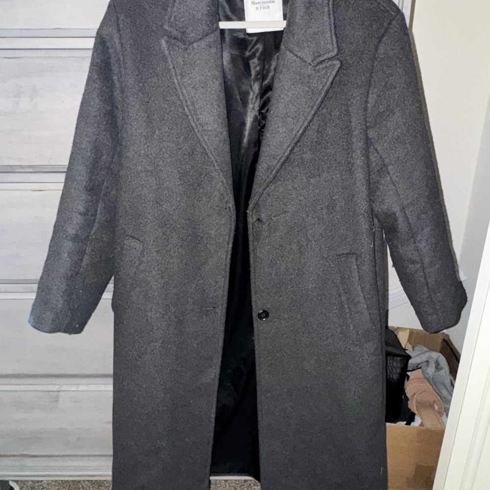 Abercrombie Gray Wool  Coat